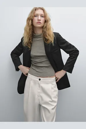 Massimo Dutti Blazer De Fato De Fazenda Fria