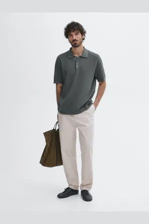Massimo Dutti Calças Jogger Fit De Popelina
