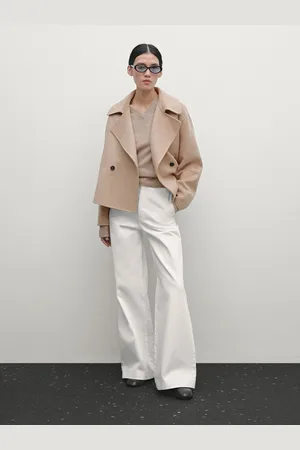 Massimo Dutti Casaco Curto Com Fazenda