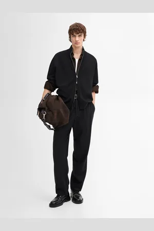 Massimo Dutti Cardigan De Malha Com Fecho De Correr Em Mistura De Algodão