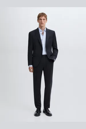 Massimo Dutti Blazer De Fato Liso 100% Fazenda