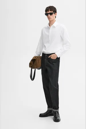 Massimo Dutti Camisa Com Estrutura Regular Fit 100% Algodão