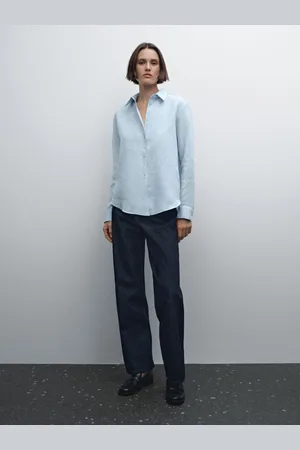 Massimo Dutti Camisa Fluida 100% Linho