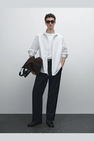 Massimo Dutti Camisa Estrutura Slim Fit 100% Algodão