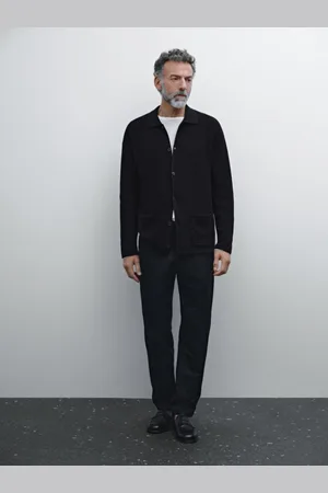 Massimo Dutti Calças Tapered Fit Com Algodão
