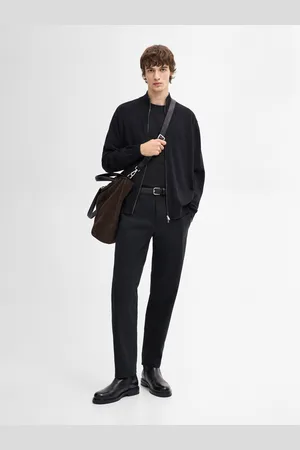 Massimo Dutti Cardigan De Malha Com Fecho De Correr Em Mistura De Algodão