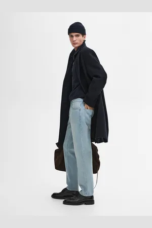 Massimo Dutti Jeans Tapered Fit 100% Algodão