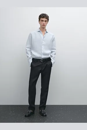 Massimo Dutti Camisa Slim Fit 100% Linho