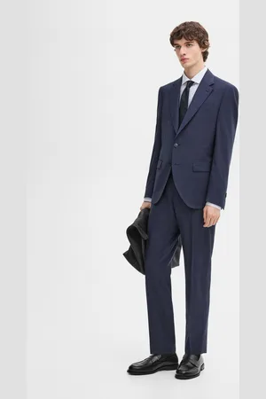 Massimo Dutti Blazer De Fato Em Mistura De Fazenda