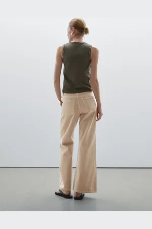 Massimo Dutti Jeans Flare De Cintura Média