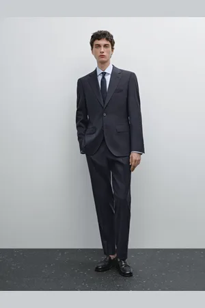 Massimo Dutti Blazer De Fato Em Pata De Galo