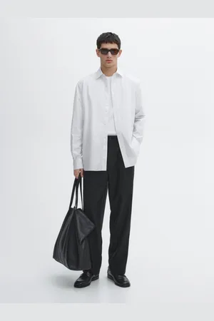 Massimo Dutti Camisa De Popelina Regular Fit 100% Algodão