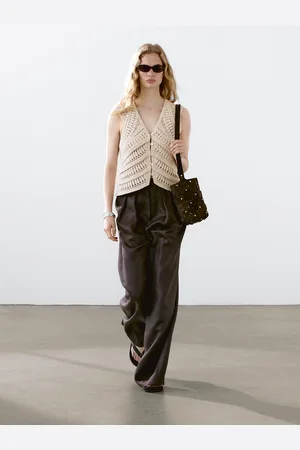 Massimo Dutti Colete De Malha Crochet Fantasia