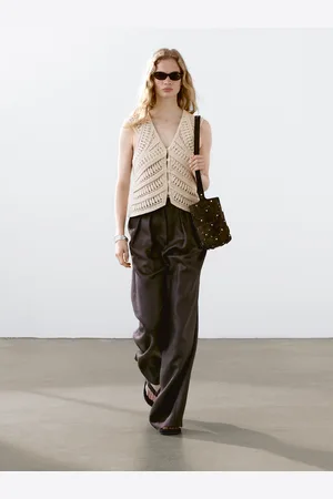 Massimo Dutti Colete De Malha Crochet Fantasia