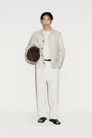 Massimo Dutti Camisa Larga Desbotada 100% Linho
