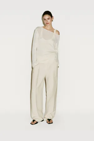Massimo Dutti Calças Com Pormenor De Pinça