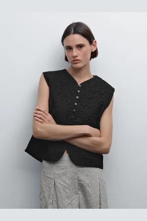 Massimo Dutti Colete Com Bordados