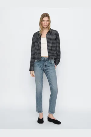 Massimo Dutti Jeans Slim Fit Com Cintura Média