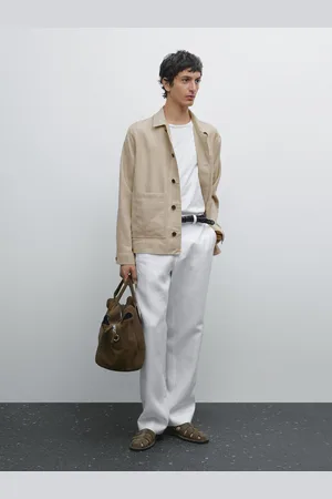 Massimo Dutti Calças Leves 100% Linho