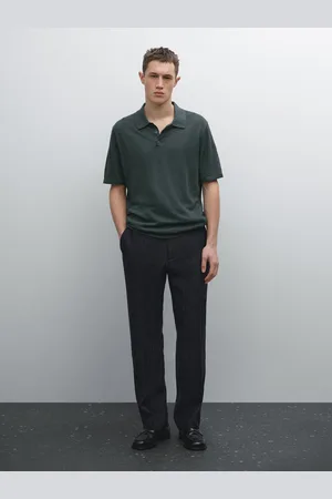 Massimo Dutti Polo De Malha 100% Linho