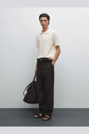 Massimo Dutti Polo De Malha Com Estrutura 100% Algodão