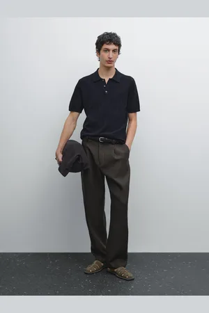 Massimo Dutti Polo De Malha Com Estrutura 100% Algodão