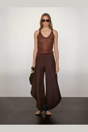 Massimo Dutti Calças Fluidas Com Aberturas Laterais