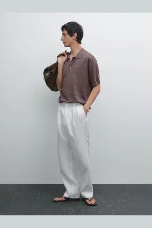 Massimo Dutti Polo De Malha 100% Linho