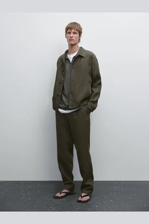 Massimo Dutti Camisa Larga 100% Linho