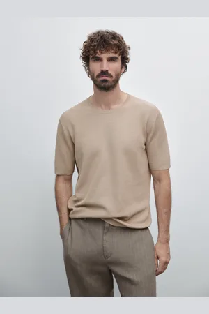 Massimo Dutti Camisola De Malha De Manga Curta 100% Algodão