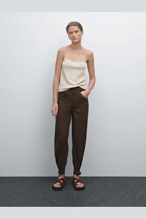 Massimo Dutti Top De Alças Finas Com Estrutura