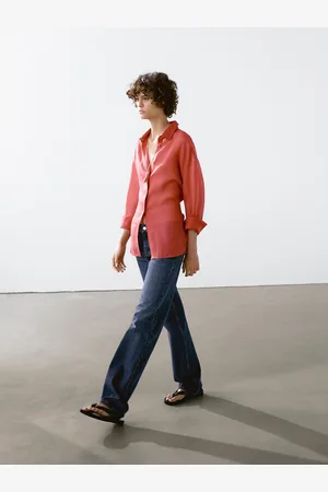 Massimo Dutti Camisa Fluida Com Rami