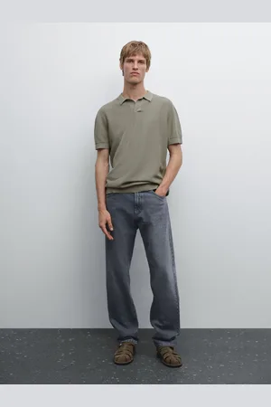 Massimo Dutti Camisola De Malha Com Gola De Polo 100% Algodão