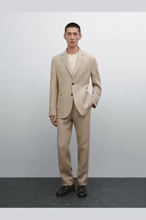 Massimo Dutti Blazer De Fato 100% Linho