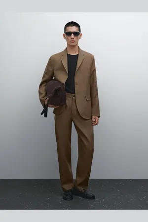 Massimo Dutti Blazer De Fato 100% Linho
