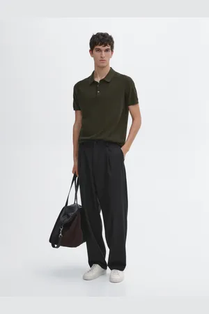 Massimo Dutti Camisola De Malha Tipo Polo Espiga Algodão