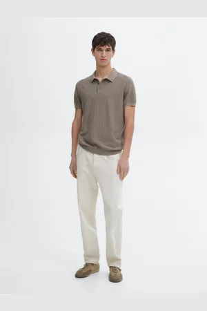 Massimo Dutti Camisola De Malha Tipo Polo Espiga Algodão
