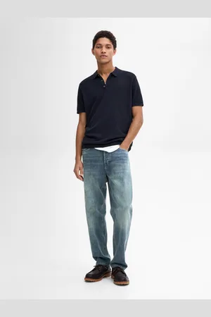 Massimo Dutti Camisola Tipo Polo De Malha 100% Algodão