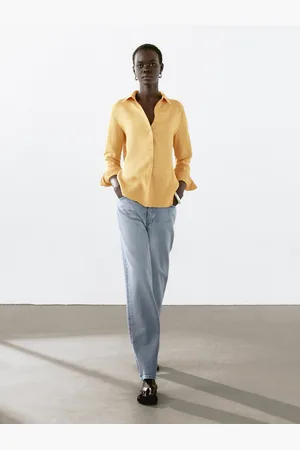 Massimo Dutti Camisa Fluida 100% Linho