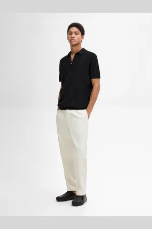 Massimo Dutti Camisola Tipo Polo De Malha 100% Algodão