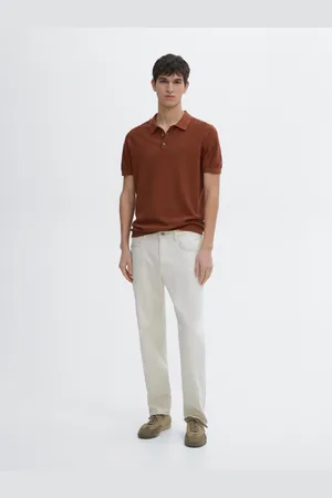 Massimo Dutti Camisola De Malha Tipo Polo Espiga Algodão