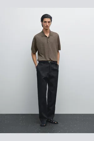 Massimo Dutti Polo De Malha 100% Linho