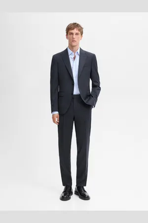 Massimo Dutti Plain Wool Suit Pants