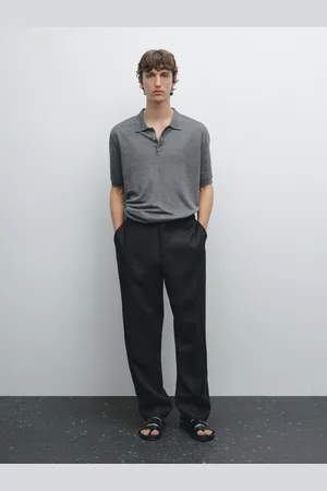 Massimo Dutti Polo De Malha 100% Linho
