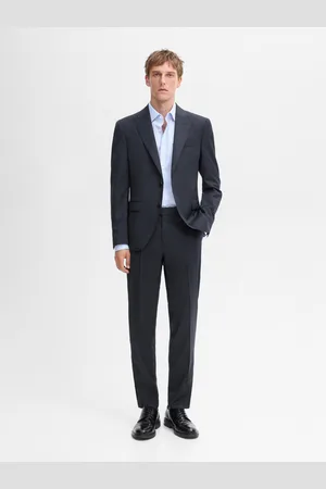 Massimo Dutti Plain Wool Suit Pants