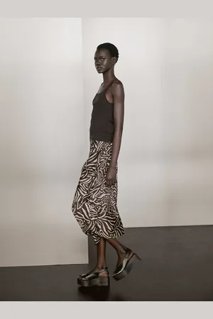 Massimo Dutti Saia Midi Fluida
