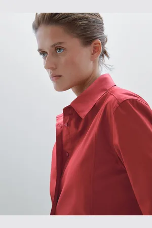 Massimo Dutti Camisa De Manga Comprida 100% Algodão