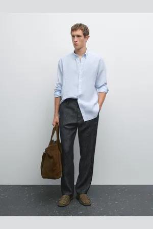 Massimo Dutti Camisa Regular Fit 100% Linho
