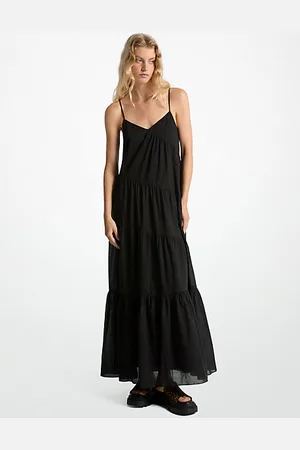 Michael Kors MKVestido maxi em camadas em algodão -