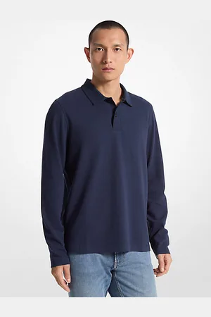 Michael Kors MKPolo de manga comprida em malha de bolhas -